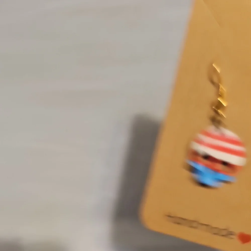 Patriotic Skull Earrings for Kids